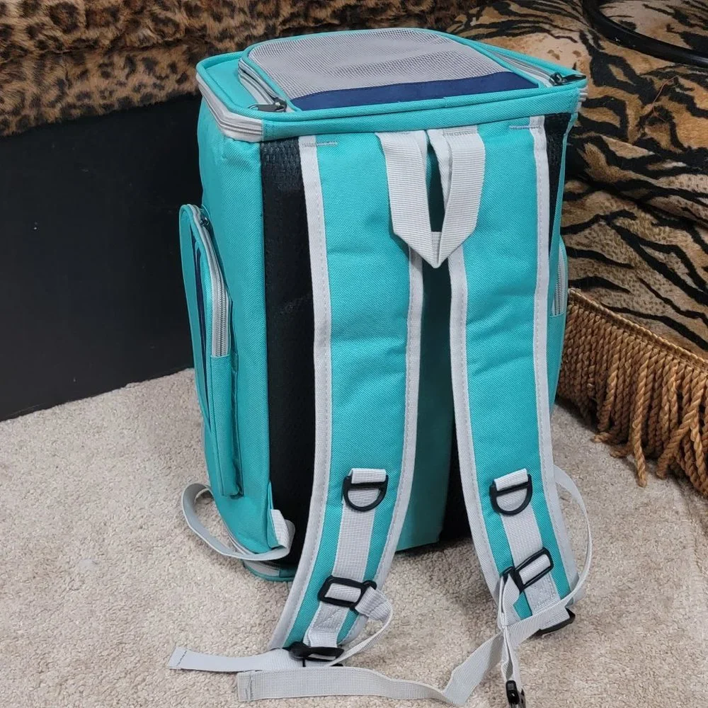 Pet Carrier Dog Cat Backpack Teal